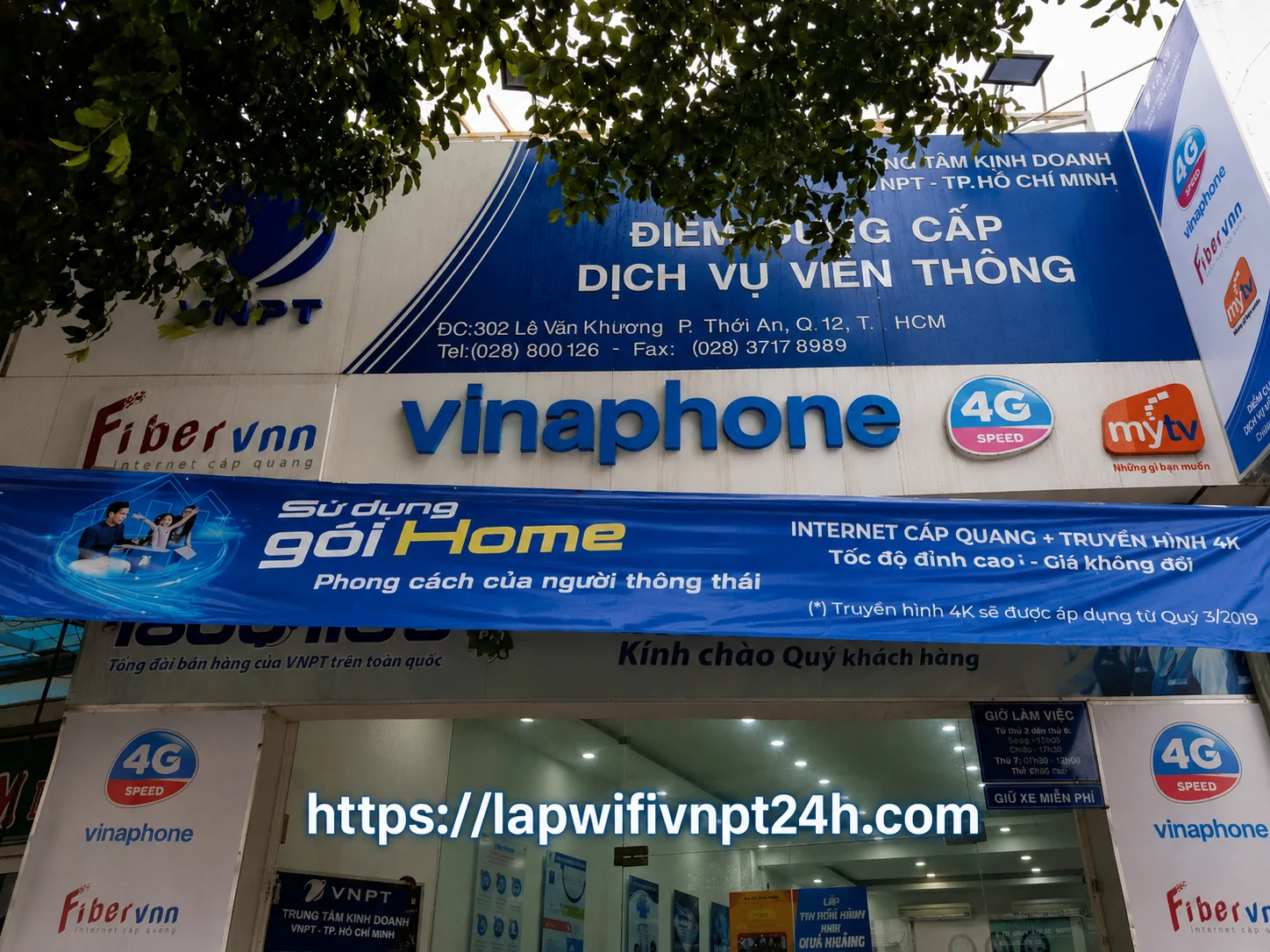 Trung tâm kinh doanh VNPT Quận 12 và thông tin Internet VNPT