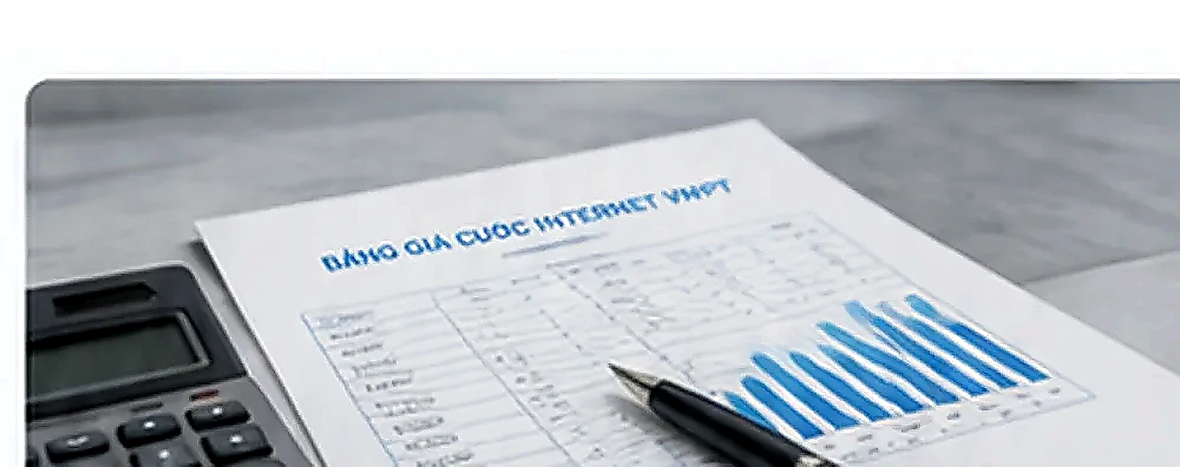Minh họa bảng giá và chi phí Internet VNPT